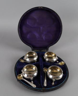 Londoner viktorianische Silber Gewürzgarnitur, - Silber