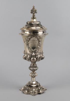 Großer Deckelpokal, - Silber