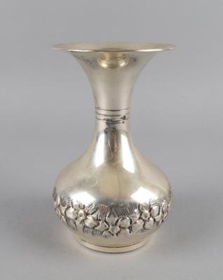 Italienische Silber Vase, - Argenti