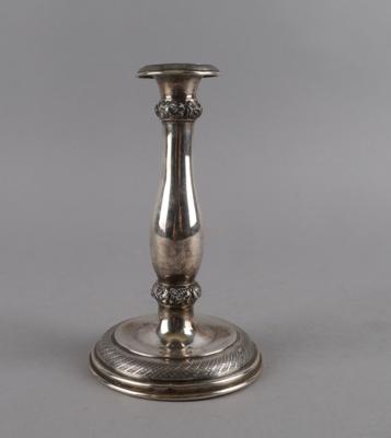 Österreichischer Biedermeier Kerzenleuchter, - Silver