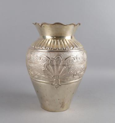 Vase, - Silber