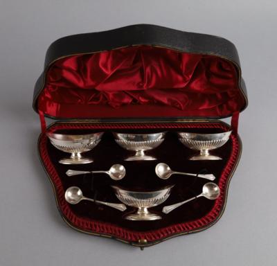 Sheffielder viktorianische Gewürzgarnitur, - Silver