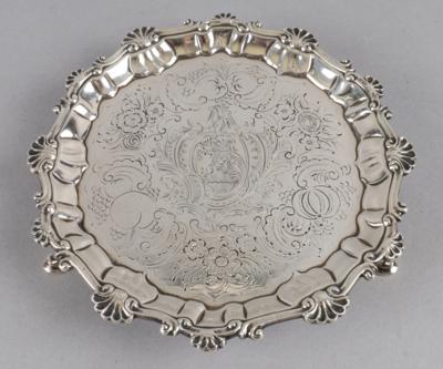 Londoner Georg II. - Gefußte Platte, - Silver