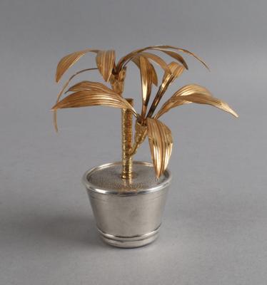 Italienische Miniatur Palme, - Stříbro