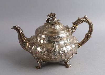 Londoner viktorianische Teekanne, - Stříbro