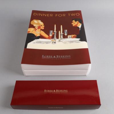 Robbe  &  Berking - "Dinner for Two"-Set, - Silber