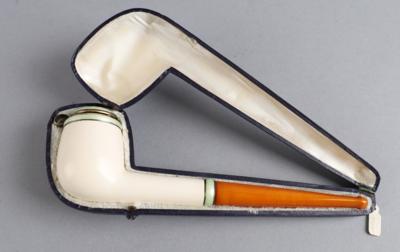 Wiener emaillierte Meerschaumpfeife, - Silver