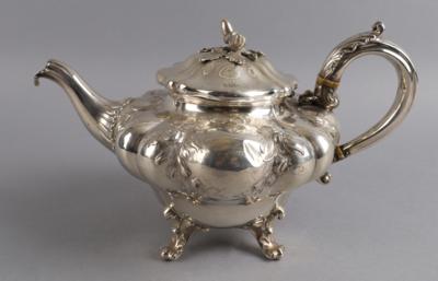 Londoner viktorianische Teekanne, - Stříbro