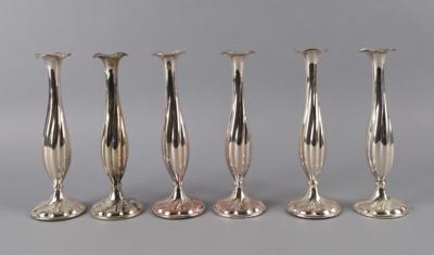 6 deutsche Vasen, - Silver