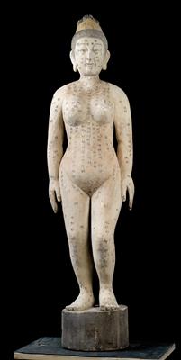 China: Large acupuncture doll, - Tribal Art