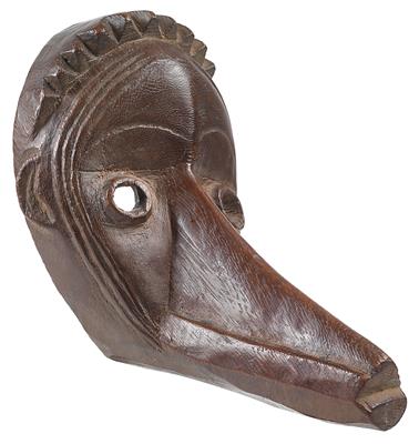 Dan, Ivory Coast, Liberia: Miniature or passport mask of the ‘gägon’ beak mask type. - Mimoevropské a domorodé um?ní