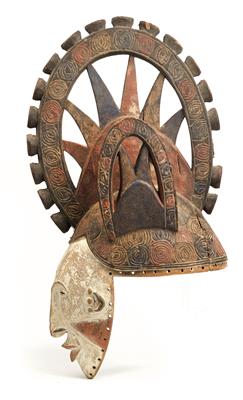 Ibo (or Igbo), Nigeria: A large helmet mask of the ‘Mmwo’ type. - Tribal Art