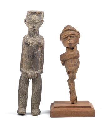 Mixed lot (2 items): Lobi, Burkina Faso, Ivory Coast, Ghana: Two figures. - Tribal Art