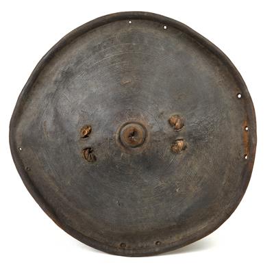 Ethiopia, Amhara, Dorze: A round shield made of leather. - Tribal Art