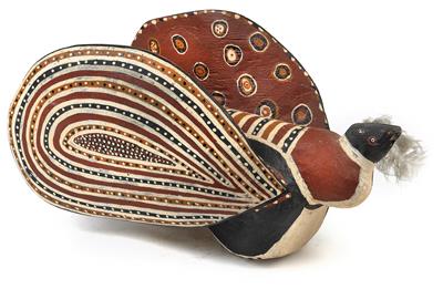 Australia, Northern Territory, Arnhem Land: ‘butterfly’. A painted wooden sculpture of the Australian Aborigines. Carver unknown. Before 1969. - Tribal Art