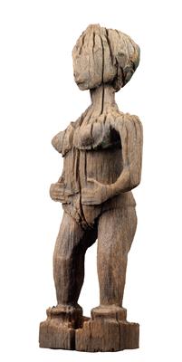 Madagascar, tribe: Sakalava: A female grave figure. - Tribal Art