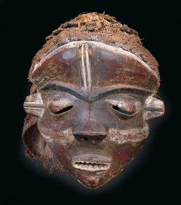 Pende, Dem. Rep. of Congo: a mask of the West Pende. - Mimoevropské a domorodé umění