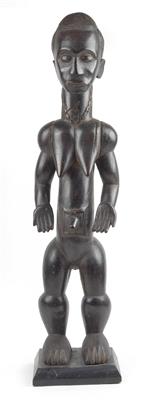 Bete, Ivory Coast: A rare, large, female ancestor figure in a standing position. - Arte Tribale