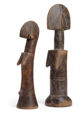 Mixed lot (2 items): Mossi, Burkina Faso: two small ‘Biga’ fertility dolls. - Mimoevropské a domorodé umění
