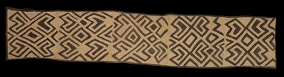 Kuba (also called Bakuba), Dem. Rep. of Congo: ‘Mapel’ wrapover dancing skirt, woven from the fibres of the raffia palm and featuring geometric applications. - Tribal Art