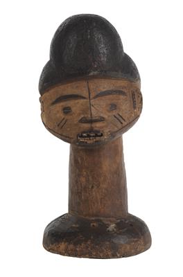 Ibo (or Igbo), Nigeria: a dance crest called ‘Ekeleke’, with a beautiful head, worn during ‘Owu dances’. - Tribal Art - Africa