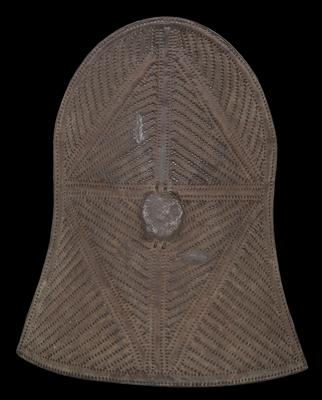 Cameroon, Kirdi, Fali or Mofu: an iron shield in a form typical of the tribes in the Mandara mountains in Northern Cameroon, with studded decoration. - Tribal Art - Africa