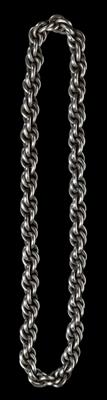 Nepal, tribe: Newar: a necklace of individually intertwined hanging rings made of very high-quality silver. - Tribal Art