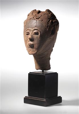 Akan-Kopf, Ghana. 19. Jh., Terrakotta. 22 cm. - African and Oceanic Art