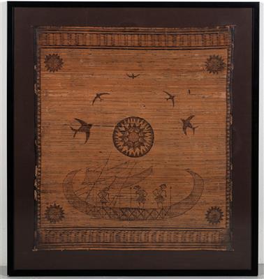 A fine Lampit ritual mat, 19th century. Sumatra Putidoh. - Tribal Art