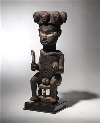 Frühe Igbo Ikenga Schrein-Figur, Nigeria, 19. Jh. - Tribal Art