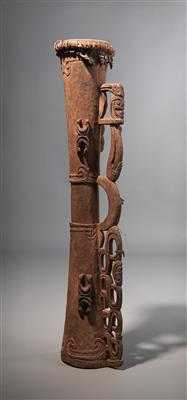 Alte Asmat-Trommel, - Tribal Art