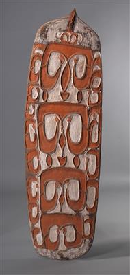 A great Asmat shield, - Tribal Art