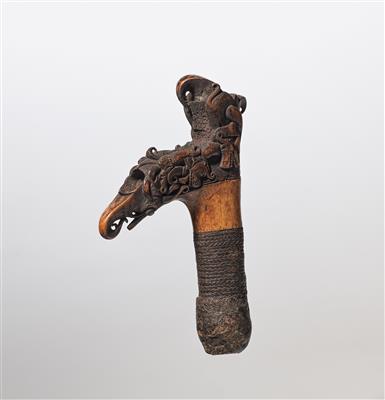 A Mandau sword handle. - Tribal Art