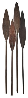 4 old lake Sentani ceremonial paddles. - Tribal Art