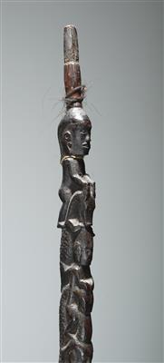 Ein sehr früher Batak-Schamanenstab „Tungahl Panaluan“. - Stammeskunst/Tribal-Art