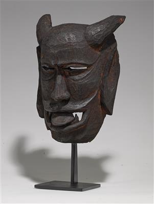 A western Solomon mask. - Mimoevropské a domorodé umění