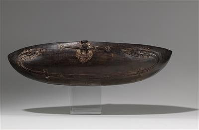 A very fine 19th century Siassi bowl with double stylized serpent motive. - Mimoevropské a domorodé umění