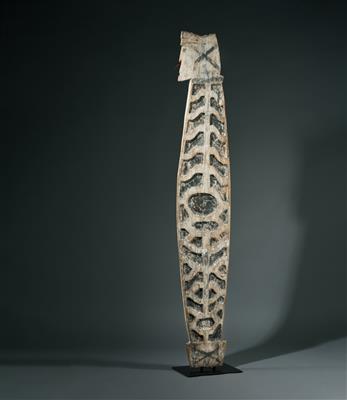 Bedeutender und seltener Yamate Mimika-Schild, Westpapua. - Stammeskunst