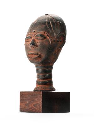 A Terracotta Akan Portrait Head - Tribal Art