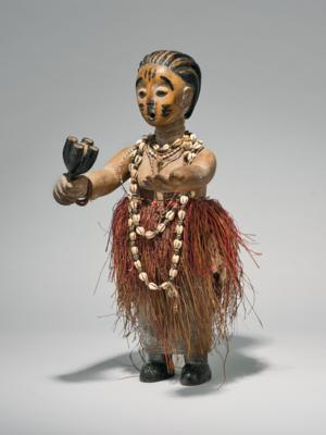 A large Akan standing figure, - Arte Tribale