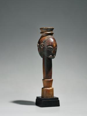 A Luba-Hemba Kabeja janus scepter, - Arte Tribale