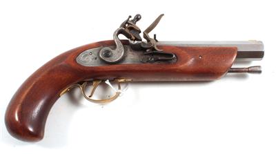Steinschloßpistole, Dikar - Spanien, - Jagd-, Sport- und Sammlerwaffen