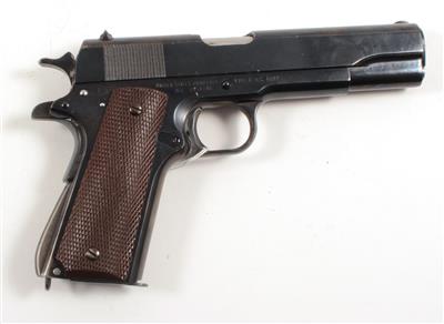 Pistole, unbekannter Hersteller - möglicherweise Remington, - Ordonnance-, Sport- und Sammlerwaffen