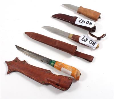 Konvolut bestehend aus drei skandinavisch-finnischen Messern, - Sporting and Vintage Guns