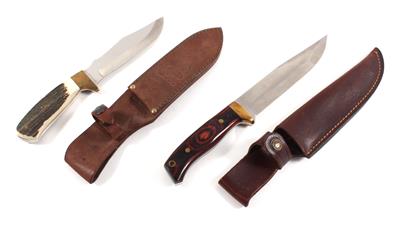 Konvolut bestehend aus zwei Messern, - Lovecké, sportovní a sběratelské zbraně