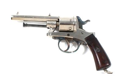 Revolver, L. Gasser - Wien, Mod.: Ziviler Zentralfeuerrevolver, Kal.: 9 mm, - Jagd-, Sport- und Sammlerwaffen