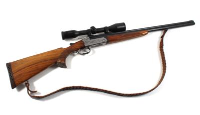 Hahn-Bockbüchsflinte, unbekannter Hersteller (möglicherweise Savage), Kal.: .22 l. r./.410/76, - Sporting and Vintage Guns