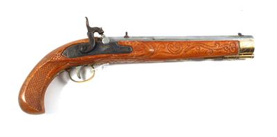 Perkussionspistole, unbekannter Hersteller, Mod.: Kentuckian, Kal.: 11,8 mm, - Armi da caccia, competizione e collezionismo
