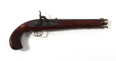 Perkussionspistole, unbekannter spanischer Hersteller, Mod.: Kentuckian, Kal.: 11,8 mm, - Sporting and Vintage Guns