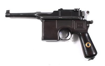 Pistole, Waffenfabrik Mauser - Oberndorf, Mod.: C96 Ausführung 1920 ('Bolo-Mauser'), Kal.: 7,63 mm, - Jagd-, Sport- und Sammlerwaffen